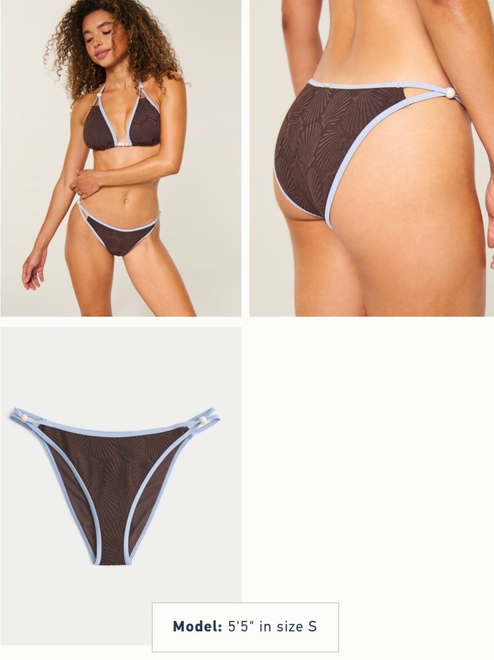 Hollister Jacquard Cheeky Bikini Bottom